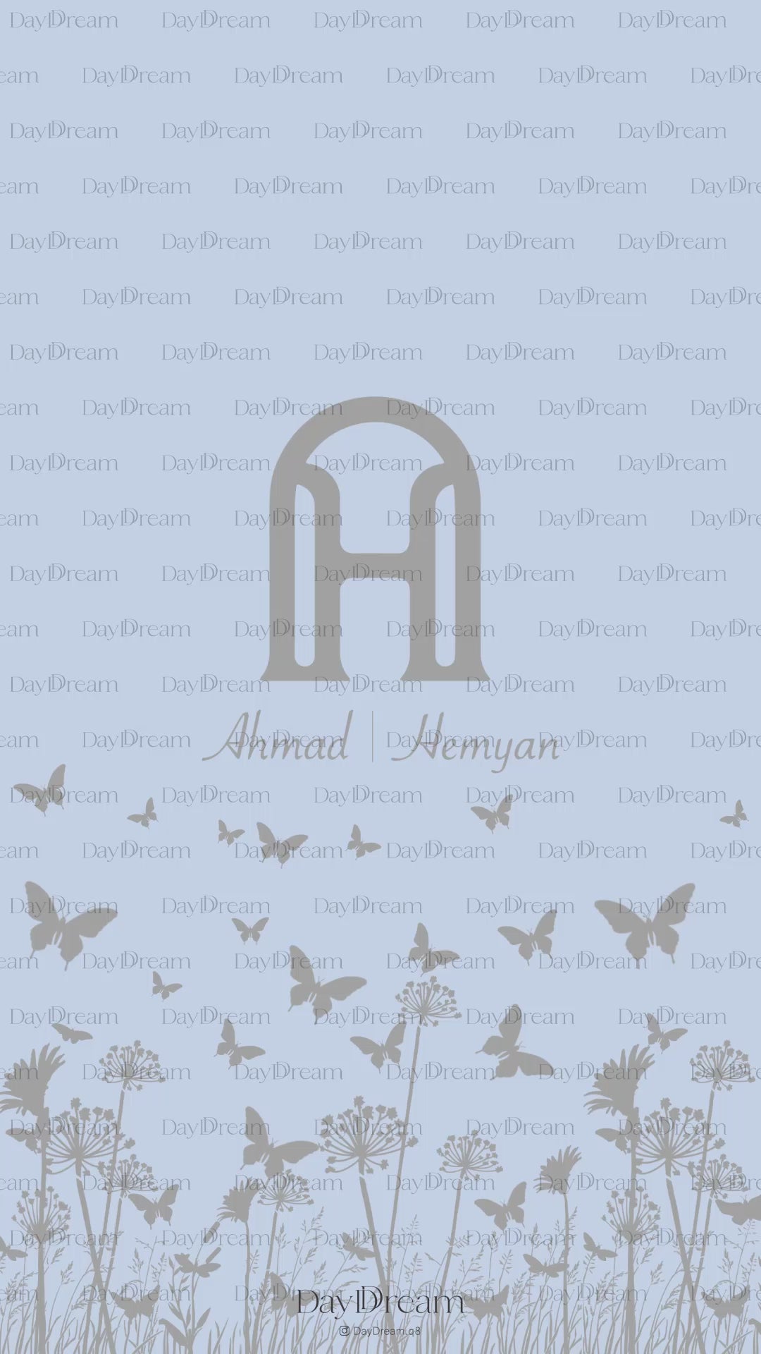 Butterfly Monogram Design